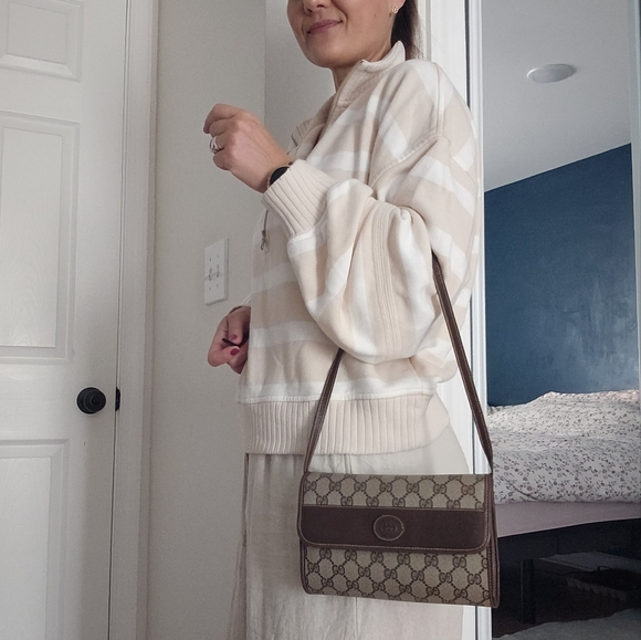 Authentic Gucci GG Supreme Shoulder Bag Small - Picture 13 of 14